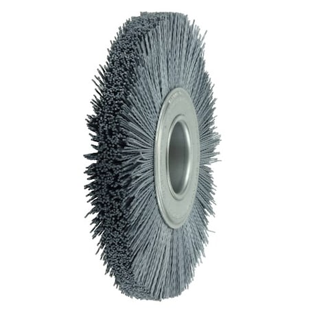 WEILER 8" Crimped Filament Nylox Wheel, .040/80SC Fill, 2" Arbor Hole 83150